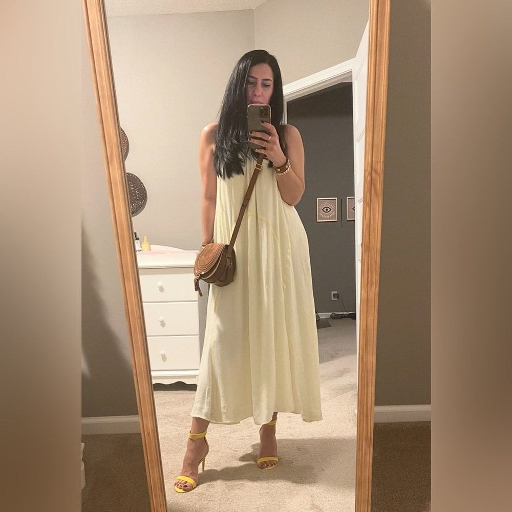 All Saints light yellow  Maxi Dress